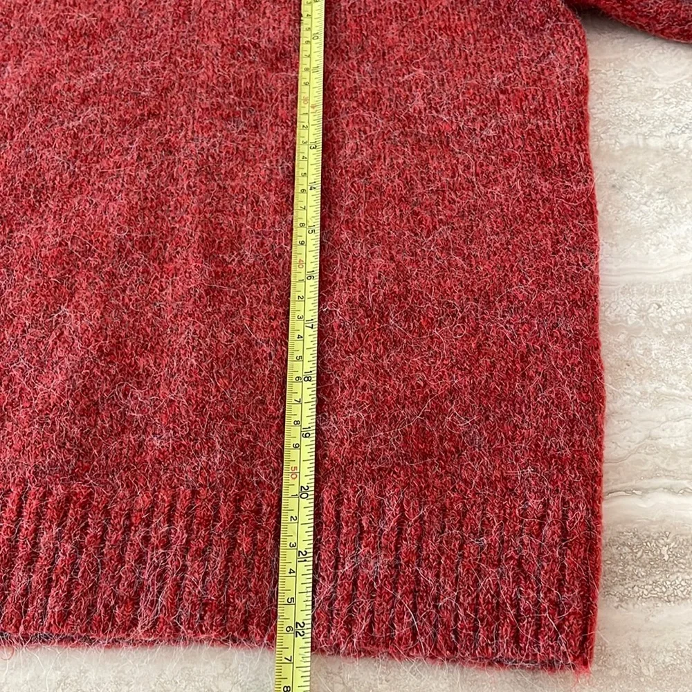 ICHI Ihamara Alpaca Touch Blend Knit Mock Neck Long Sleeve Pullover Swea…